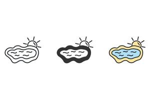 Swimming icons set . Swimming pack symbol vector elements for infographic web