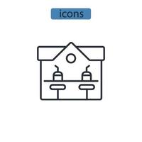 Bar icons  symbol vector elements for infographic web