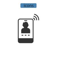 calling icons  symbol vector elements for infographic web