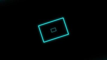 Concept N24 Abstract Infinite Neon Rectangular Dynamic Rotating Background video