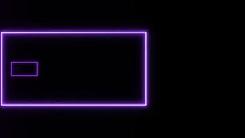 Concept N27 Abstract Infinite Neon Rectangular Horizontal Dynamic Background video