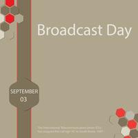 World Broadcast Day. vector