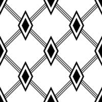 black white geometric asian boho fabric pattern vector