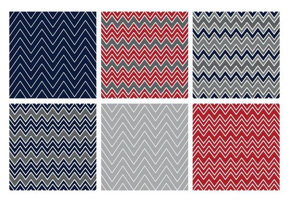Christmas chevron pattern collection
