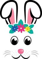 Kawaii Easter Bunny. Vector illustration