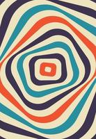 Psychedelic retro groove background vector