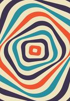 Psychedelic retro groove background vector