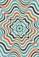 Psychedelic retro groove background vector