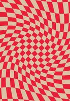 psychedelic geometric pattern with squares vector