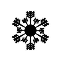 icono de copo de nieve, logotipo aislado en fondo blanco vector