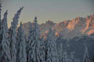 winter mountain landscape photo