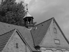 the city of Kappeln at the river schlei photo