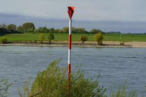 the river rhine near wesel photo