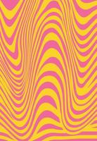 Retro groovy psychedelic wavy background vector