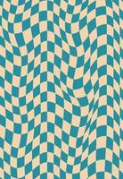 psychedelic geometric pattern with squares vector