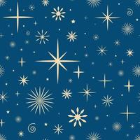 Christmas seamless pattern with snowflakes. vector