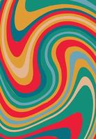 Retro groovy psychedelic marble background vector