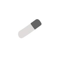 Illustrative eraser in gray on a white background vector