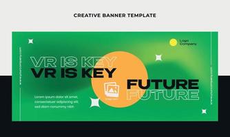 Creative welcome banner web. Future theme banner design template. Suitable for social media, promotion, advertising vector