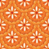 bright pumpkin pies  seamless pattern vector