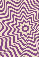 Retro groovy psychedelic wavy background vector