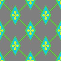 native asian geometric floral pattern vector