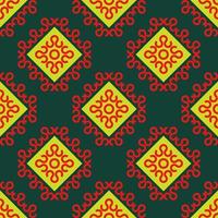 native asian geometric pattern vector