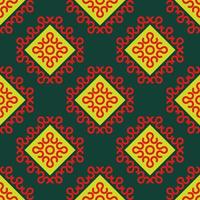 native asian geometric pattern vector