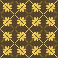 monochrome geometric boho floral fabric pattern vector