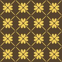 monochrome geometric boho floral fabric pattern vector