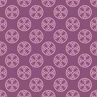 monochrome geometric boho floral fabric pattern vector