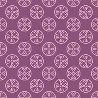 monochrome geometric boho floral fabric pattern vector