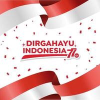 día de la independencia de indonesia 17 de agosto con la ilustración del concepto de juegos tradicionales. 77 tahun kemerdekaan indonesia se traduce como 77 años día de la independencia de indonesia vector