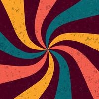 Psychedelic retro groove background vector