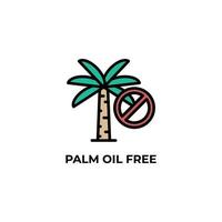 palm oil free vector icon. Colorful flat design vector illustration. Vector graphics