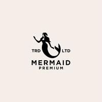 premium Mermaid logo icon design vector