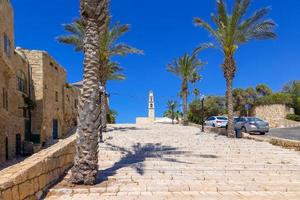 israel, tel aviv namal yafo histórico antiguo puerto de jaffa con galerías de arte, boutiques y casas antiguas