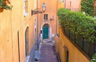 France, French Riviera and Cote D Azur, scenic streets of the old historic Nice city center photo