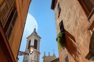 France, French Riviera and Cote D Azur, scenic streets of the old historic Nice city center photo