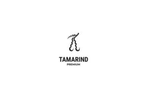 idea de diseño de vector de logotipo de tamarindo de ilustración plana