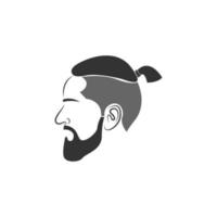 Men's hairstyle icon design illustration vector