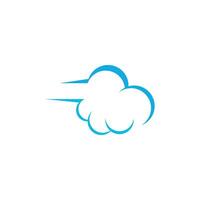 plantilla de ilustración de diseño de icono de logotipo de nube vector