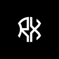 diseño creativo del logotipo de la letra rx con gráfico vectorial, diseño de logotipo abc simple y moderno. vector