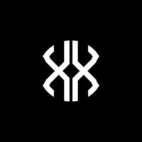Diseño creativo del logotipo de la letra xx con gráfico vectorial, diseño de logotipo abc simple y moderno. vector