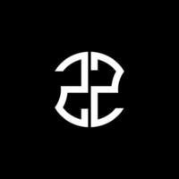 Diseño creativo del logotipo de la letra zz con gráfico vectorial, diseño de logotipo abc simple y moderno. vector