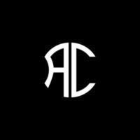 diseño creativo del logotipo de letra ac con gráfico vectorial, diseño de logotipo abc simple y moderno. vector