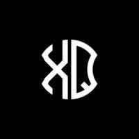 Diseño creativo del logotipo de la letra xq con gráfico vectorial, diseño de logotipo abc simple y moderno. vector