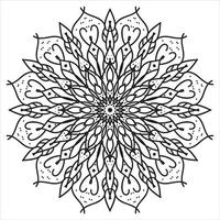 diseño de arte mandala, archivo vectorial. vector