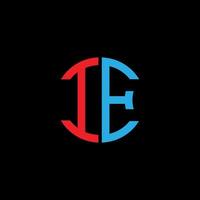 IE letter logo creative design with vector graphic, Abc simple and modern logo design.