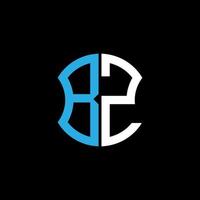 Diseño creativo del logotipo de la letra bz con gráfico vectorial, diseño de logotipo abc simple y moderno. vector